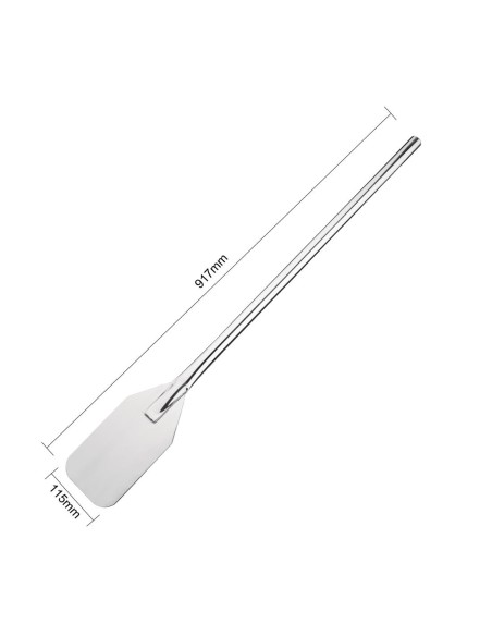 Spatule géante inox Vogue 915mm - Cuillère à mélanger