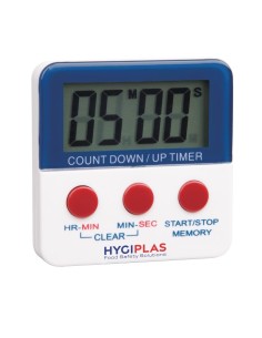 Minuteur aimanté Hygiplas - grand écran et support pliable
