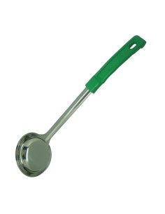 Louche pleine verte Tablecraft 120 ml - Acier inox