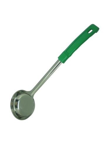 Louche pleine verte Tablecraft 120 ml - Acier inox