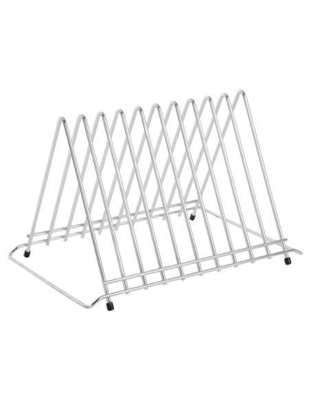 Rangement planches à découper Hygiplas inox - 10 intervalles
