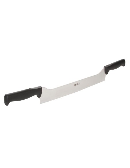 Couteau droit Boska 330mm à deux poignées - Qualité pro