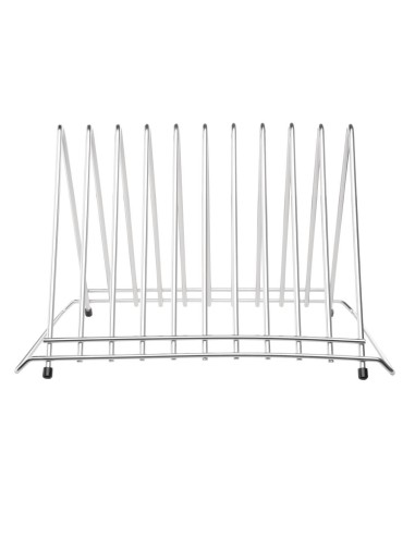 Rangement planches à découper Hygiplas inox - 10 intervalles