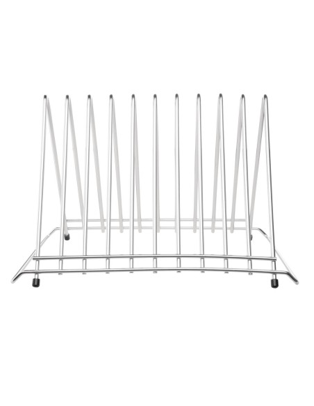 Rangement planches à découper Hygiplas inox - 10 intervalles