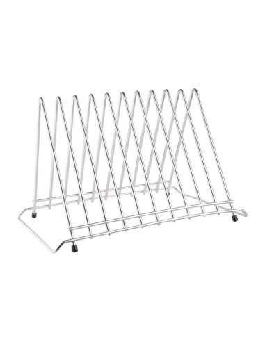 Rangement planches à découper Hygiplas inox - 10 intervalles