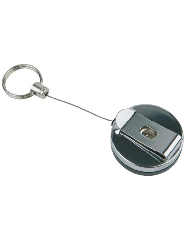 Porte-clés rétractable APS - lot de 2 en inox