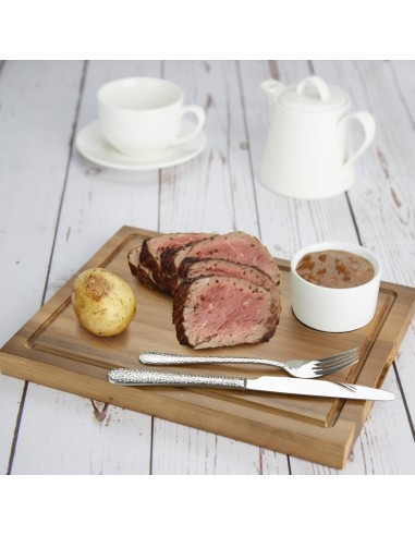 Grande planche à steak en bois d'acacia Olympia