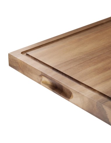Grande planche à steak en bois d'acacia Olympia