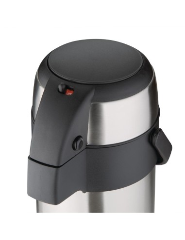 Pichet à pompe Olympia 3L TEA - Isotherme inox