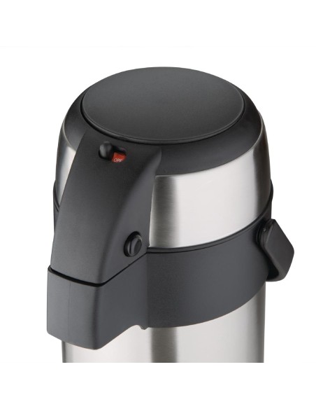 Pichet à pompe Olympia 3L TEA - Isotherme inox
