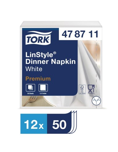 Serviettes blanches Tork 400x400 - lot de 600