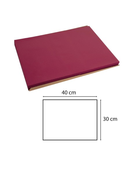 Set de table papier bordeaux 500 pcs - Pro Nappe
