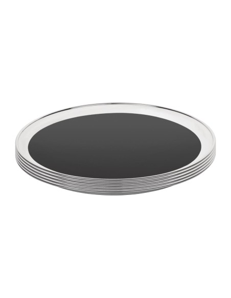 Plateau de bar rond inox antidérapant Olympia 305mm