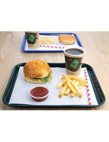 Plateau fast food Olympia Kristallon vert 275x353 mm