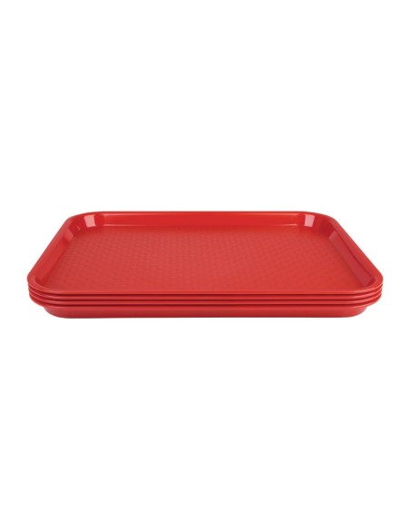 Plateau fast food Olympia Kristallon rouge 275x353 mm