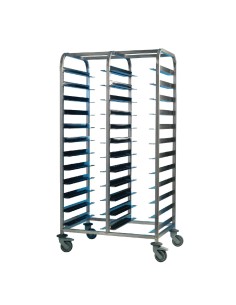Chariot de débarrassage inox EAIS 24 niveaux - 240 kg