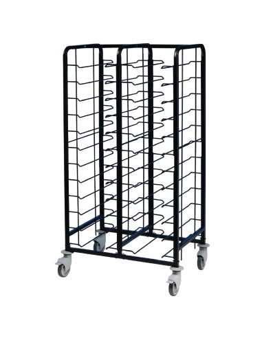 Chariot de débarrassage 24 plateaux EAIS - Acier thermolaqué
