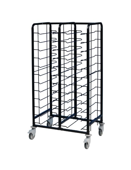 Chariot de débarrassage 24 plateaux EAIS - Acier thermolaqué