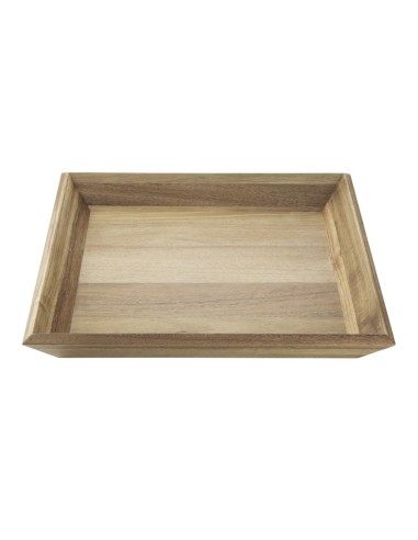 Plateau rectangulaire en acacia Olympia 380x355 mm - 5 kg