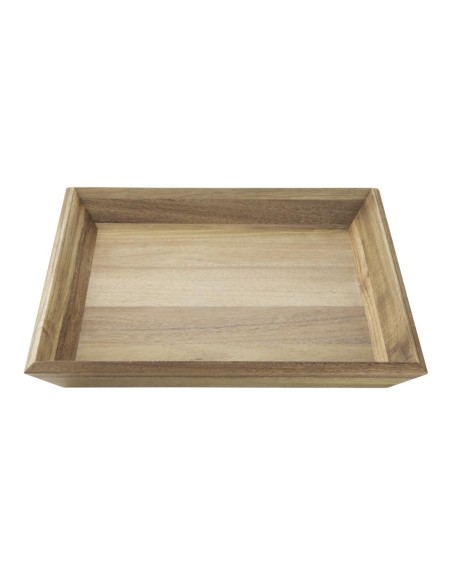 Plateau rectangulaire en acacia Olympia 380x355 mm - 5 kg