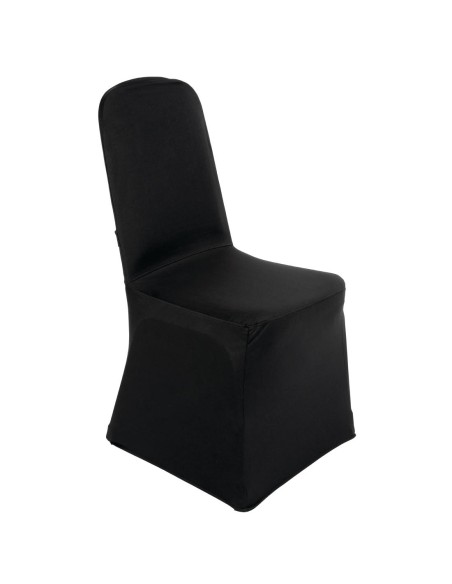 Housse de chaise de banquet Bolero noire - 100% polyester