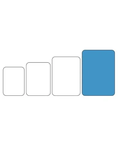 Plateau stratifié rectangulaire avec poignées Capri Cambro wengé 640mm