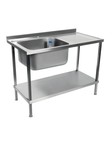 Plonge inox soudée Holmes 1000mm - Vogue