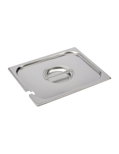 Couvercle inox GN 1/2 avec encoche - Gastro M