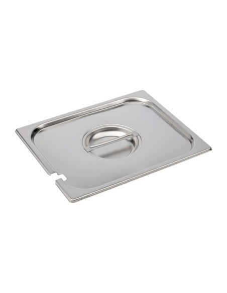 Couvercle inox GN 1/2 avec encoche - Gastro M