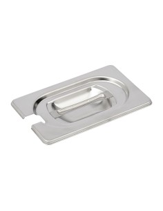 Couvercle inox avec encoche GN 1/9 - Gastro M