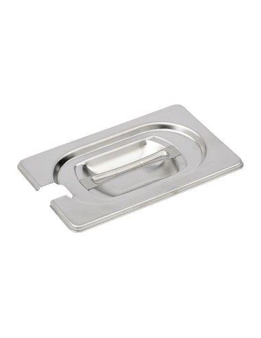 Couvercle inox avec encoche GN 1/9 - Gastro M