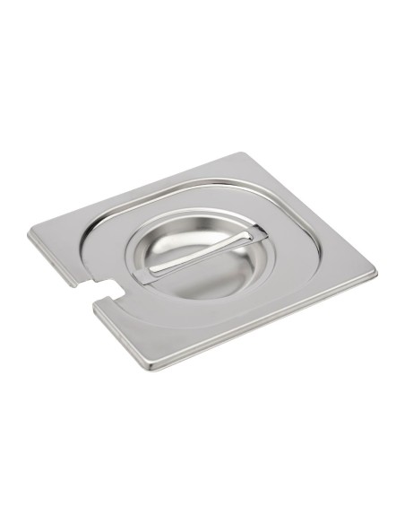 Couvercle inox avec encoche GN 1/6 - Gastro M
