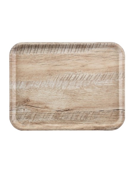Plateau stratifié grainé Madeira Cambro 43 cm - chêne clair