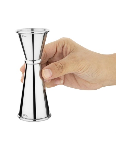Mesure de bar conique Olympia 25ml/50ml inox