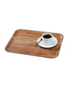 Plateau stratifié Madeira Cambro chêne brun 43 cm - NSF 2