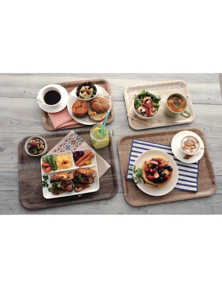 Plateau stratifié Madeira Cambro chêne brun 43 cm - NSF