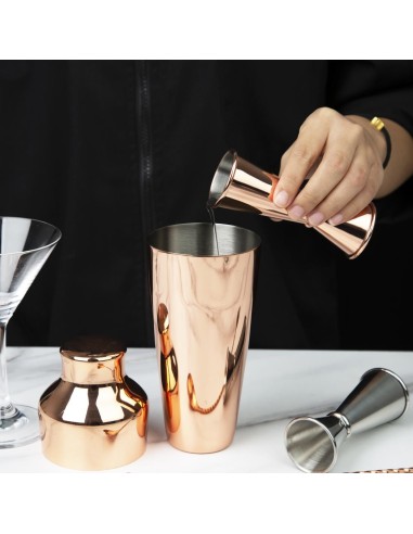 Mesure de bar conique Olympia cuivre 25/50ml