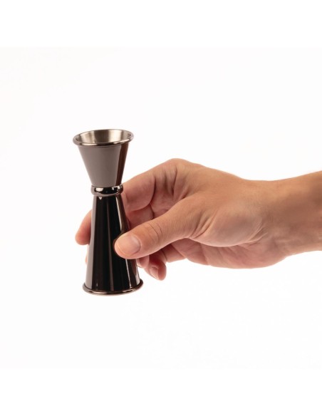 Mesure de bar conique Olympia gris titane 25ml/50ml
