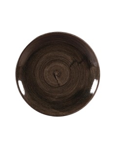 Assiettes Churchill Stonecast Patina Black 288mm - Lot de 12