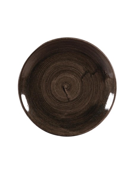 Assiettes Churchill Stonecast Patina Black 288mm - Lot de 12