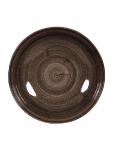 Assiettes Churchill Stonecast Patina Black 217mm - Lot de 12