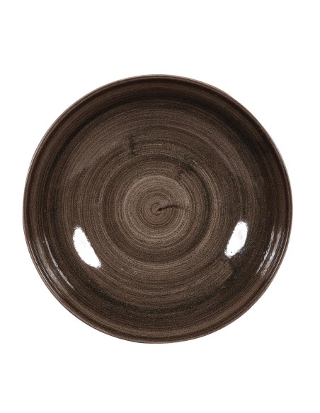 Assiettes Churchill Stonecast Patina Black 217mm - Lot de 12