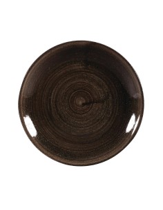 Assiettes Churchill Stonecast 165 mm noir - Lot de 12