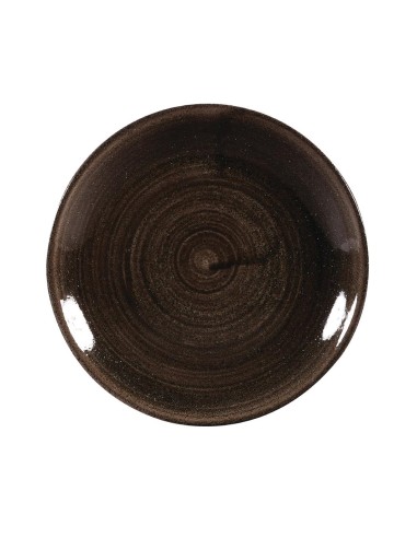 Assiettes Churchill Stonecast 165 mm noir - Lot de 12