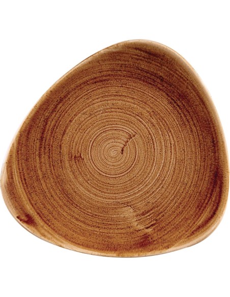 Assiettes triangulaires Churchill Stonecast 229mm - Lot de 12