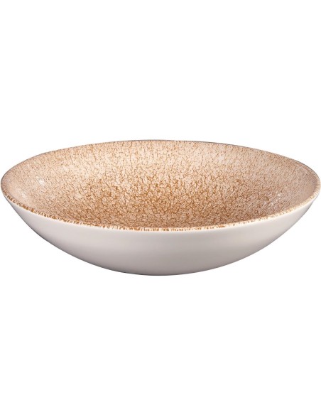 Assiettes coupe ronde Churchill Raku Orange 182mm - Lot de 12