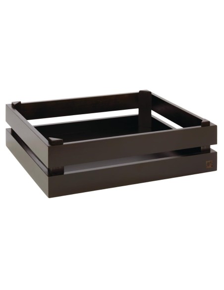 Caisse buffet Superbox APS noire GN 1/2 - Bois massif