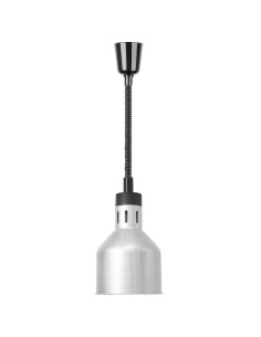 Lampe chauffante rétractable Buffalo métal brossé 250W