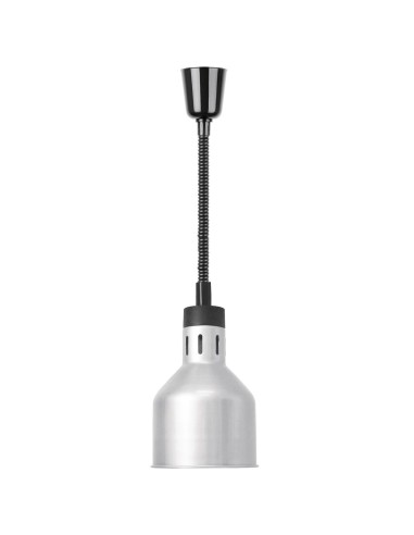 Lampe chauffante rétractable Buffalo métal brossé 250W