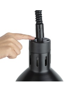 Lampe chauffante rétractable Buffalo noir mat 250W 2